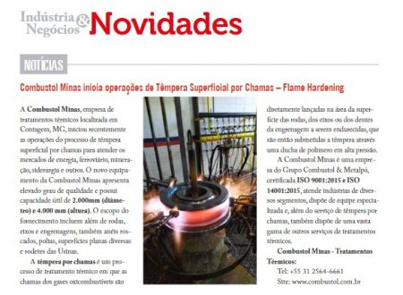 Grupo Combustol é destaque na Industrial Heating!